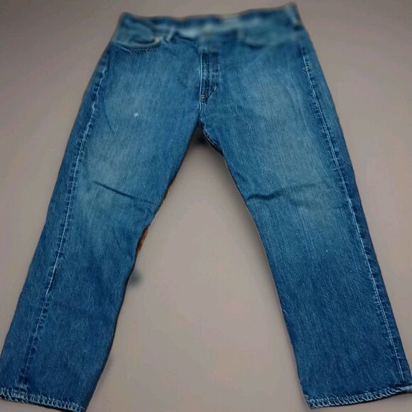 Polo Ralph Lauren Men’s Jeans 38x30 Dark Wash Straight Leg Vintage Y2K Denim - Picture 1 of 15
